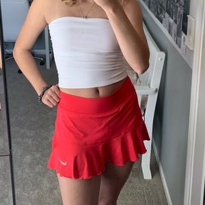 small pink nike tennis skirt